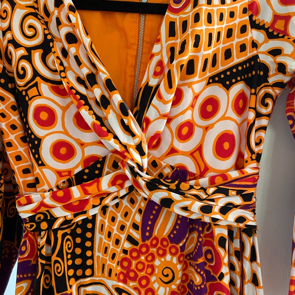 Orange Pattern Maxi Dress - Picture 2 of 2